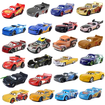 Naujas Disney Pixar 2 3 Žaislas Automobilis McQueen Jackson Audra 1:55 lengvo Metalo Lydinio Žaislas Automobilio Modelio Vaikų Gimtadienį Kalėdų Dovana