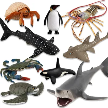 Vandenyno Jūros Gyvenimo Modelį Povandeninį Pasaulį, Banginių, Ryklių, Vėžlių Veiksmų Skaičius, Akvariumas Vandenyno Jūrų Gyvūnų Modelį Švietimo Žaislas Vaikams
