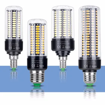 CanLing E14 LED Lempos, E27 LED Lemputės SMD 5736 220V Kukurūzų Svogūno 28 40 72 108 132 156 189LEDs Šviestuvo LED Šviesos Namų Puošybai