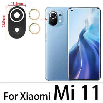 2vnt Kameros Stiklo Xiaomi Mi 9 Lite Mi9 Se Mi10 11 10T Pro 10 Pastaba Lite Poco X3 9C Galinis galinė vaizdo Kamera stiklinis Lęšis Su Klijais