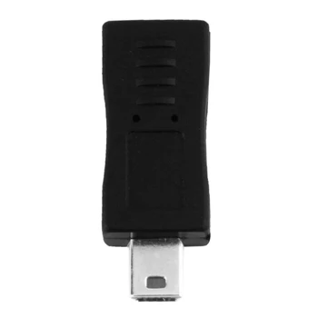 Marsnaska Nešiojamų ir Stilingas, Juodos Spalvos, Micro USB Female į Mini USB Vyrų Adapteris Keitiklis Patogu Naudoti