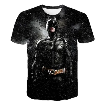 Supermenas Vyrų Suspaudimo 3D T Shirts Betmenas Viršūnių 