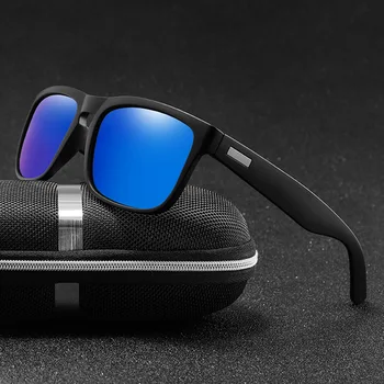 Prekės ženklo Dizainas Poliarizuoti Akiniai nuo saulės Classic Danga Vyrų Kvadratinių Sunglass Vyrų Vairavimo Saulės akiniai UV400 Atspalvių gafas de sol