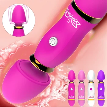 Dildo, Vibratoriai AV Stick G Spot 12 Rūšių Režimai Klitorio Stimuliatorius Mini Sekso Žaislai Moteris Maturbator Kiaušinių Sekso Parduotuvė