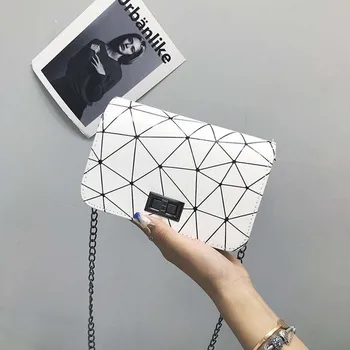 Moterų Mados Pečių Krepšiai 2020 Naujų korėjos Versija Messenger Bag Rankinė, Grandinės Laukinių Kreko Spausdinimo Laukinių Pečių Maišą