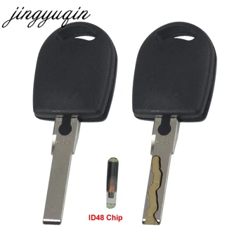Jingyuqin Cut/Uncut Hu66 Ašmenys Atsakiklis Pagrindinių Atveju Su ID48 chip VW Polo Golfo SEAT Ibiza Leonas SKODA Octavia Chip shell