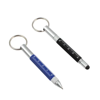 1/20/VNT./DAUG NAUJŲ Daugiafunkcį pen Mini Kišeninės Metalo Tušinukas Sukasi Maži Nešiojamieji Naftos Pen Tool Pen Keychain