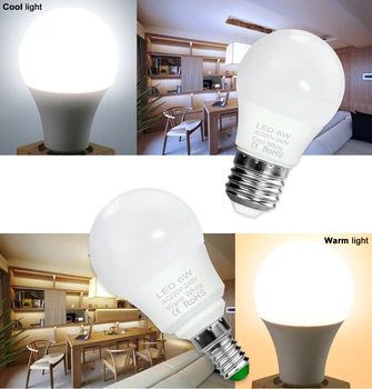 LED Lempa E14 LED 27 Lemputė AC220V 230V 240V 20W Šviesos 18W 15W 12W 9W Lampada LED Prožektoriai, stalinės Lempos Šviesos Bombilla Namų Dekoro