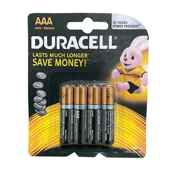 4PCS Originalus DURACELL 1,5 V AAA Šarminės Baterijos LR03 Elektriniai dantų šepetėlis Žaislas Žibintuvėlis Pelės laikrodis Sausas Pirminės Baterijos