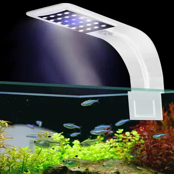 10W LED Akvariumo Vandeniui Šviesos Žuvų Bakas Vandens Augalams Augti, Apšvietimo Clip-On Lempa, Akvariumo Reikmenys ES Plug