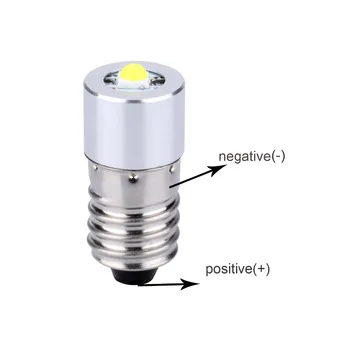 2vnt E10 LED Atnaujinti Lemputė 3V 4.5 V 6 V 18v Avarinės Lemputės led Lemputė Led E10 Signalo lemputė, Led Perspėjimo Lemputės
