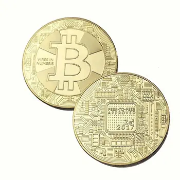 Paauksuoti 2017 Bitcoin Litecoin Ripple Brūkšnys Progines Monetas, Monetų Meno Kolekcija