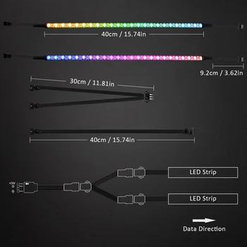 WS2812b RGB LED Juostelės ASUS 