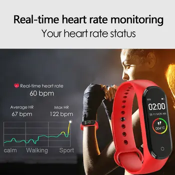 FXM 2020 Mados m4 sporto smart watch vyrų ir moterų fitneso tracker, širdies ritmą, kraujo spaudimą stebėti 