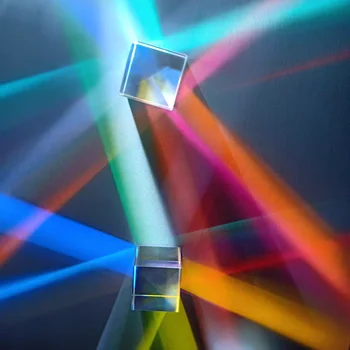 Šviesos Prism Nuotrauka Papuošalai Septynių Spalva Crystal Cube Valentino Diena Draugei, Dovana, stačiakampio, Kubo Optinio Stiklo