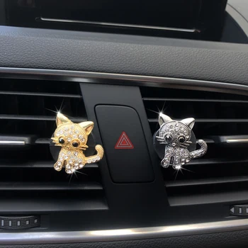 Mielas kačiukas, modeliavimo automobilių kvepalai automobilio oro gaiviklis Aukso katė dekoratyvinis kvepalai Automobilių priedai