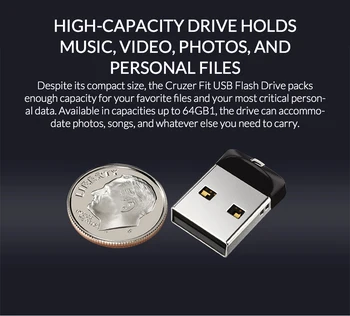 SanDisk CZ33 USB mini Pen Drives 8GB 16GB 64GB USB 2.0 atminties kortelė, USB atmintinė 32GB U disko Parama europos sąjungos Oficialusis Patikra