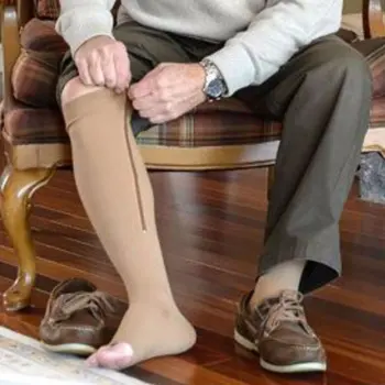 Užtrauktukas Suspaudimo Zip Kojos atrama Kelio Atidaryti Tne Plonas Kojines Remonto kojos Vyrams ir Moterims