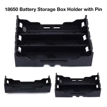 ABS 18650 Baterijos Laikymo Dėžutė 3.7-11.1 V Ličio Baterijų Laikiklis Atveju Su Pin 1/2/3 Baterijų Laikiklį PCB Atveju Plastikinį Konteinerį