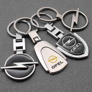 3D Metalo Automobilio Raktų Žiedas Opel OPC Astra J, H G K Insignia Corsa D B E Mokka Vectra Emblema Keychain Auto apdailos Reikmenys
