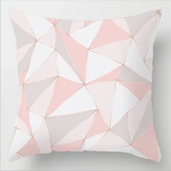 1pc 45*45cm Pink Serijos Pagalvėlė Padengti Geometrinis Dekoratyviniai pagalvių Užvalkalai Poliesteris Mesti Pagalvių užvalkalus Ins Šiaurės Stiliaus Namų Dekoro