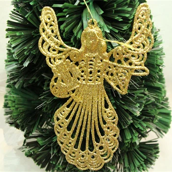 1 VNT Kalėdų prekių Aukso milteliai angelas Kalėdų eglutės papuošalus Kalėdų medžio pateikti papuošalai 
