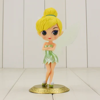 16cm Q Posket Duomenys Princesė Tinkerbell Tinker Bell Golden Juoda Bazė Grožio Modelis Žaislai