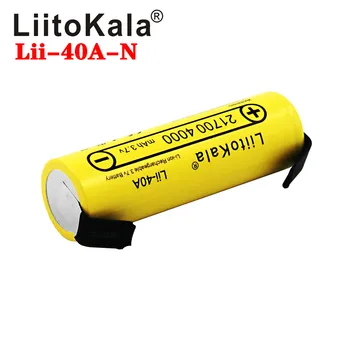 LiitoKala Lii-40A 21700 4000mAh Li-Ni Baterija 3.7 V 40A Didelio biudžeto įvykdymo patvirtinimo Mod / Kit 3.7 V 15A galia +PASIDARYK pats Nicke