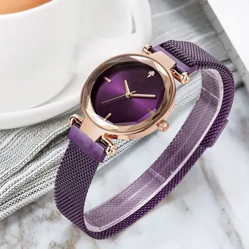 Moterų Laikrodžiai Magnetinio Žiūrėti rožinė Aukso Apyrankę Laikrodžiai Laikrodis Relogio Feminino Moterų Ponios Laikrodžiai Moterims Reloj Mujer