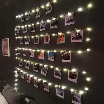 LED Įrašą Šviesos Eilutę, Pakabinti Nuotraukas, Žibintai, Žibintų Nuotrauką Žibintai 10M Šalies Interneto Įžymybė, Kambario, Apdailos, Lempos