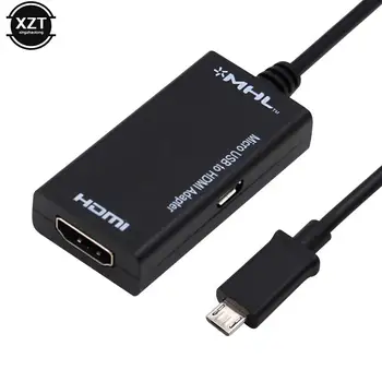 Micro USB 2.0 MHL HDMI Kabelis HD 1080P Android HDMI Konverteris Mini Mirco USB Adapteris, Garso ir Vaizdo Kabelis Adapteris Keitiklis