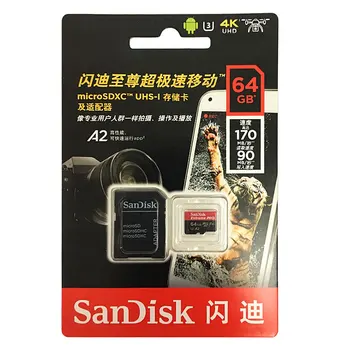 Sandisk Micro SD Kortelę 16GB/32GB/64GB Atminties Kortelės 128GB/200GB/256 GB TF Kortele Mini SD Kortelę Class10 Micro Carte SD Smartphon