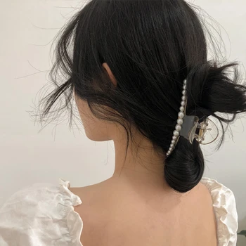 AOMU 2020 Korėja OLIS Stiliaus Multi-dydis Pearl Staigius Šampano Minimalistinio prancūzijos Šviesą Plaukų Patraukti Moterims, Elegantiška Ponia Tendencija Šalis