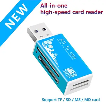Kortelių Skaitytuvas USB 2.0 SD Micro SD TF Atminties Kortelė, Adapteris nešiojamas Reikmenys, Multi Smart Cardreader Kortelių Skaitytuvas