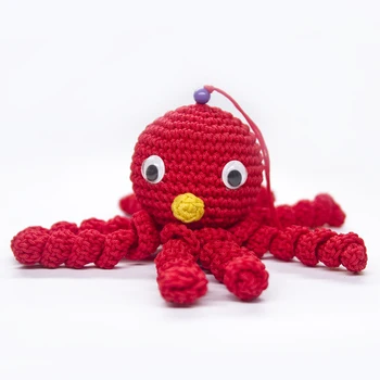 1pc Pliušinis Cute Octopus Minkštas Pintas Kūdikio Audimo Lėlės 