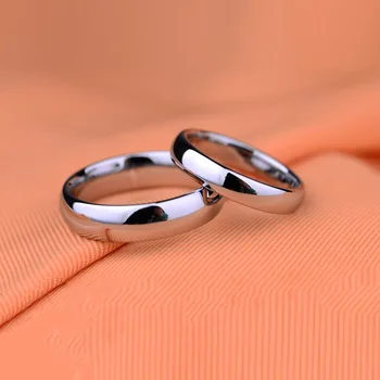 TRANKYTI 6mm Klasikinis Vestuvinis Žiedas Vyrams / Moterims Aukso / Juoda /Sidabro Spalvos Nerūdijančio Plieno vestuvinis žiedas US dydis