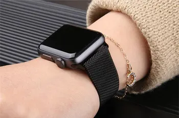 Milano Kilpos Diržas, Apple Watch band 44mm 42mm 38mm 40mm iwatch juostos diržo nerūdijančio plieno apyrankė 