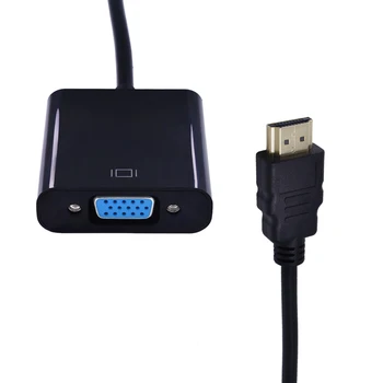 TISHRIC HDMI į VGA Su Garso Kabelis HDMI2VGA Adapteris Vyrų ir Moterų Skaitmeninio į Analoginį Video Konverteris, Skirtas Nešiojamas KOMPIUTERIS