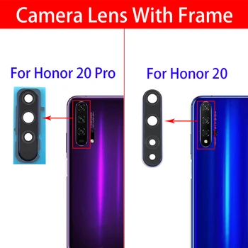 Galinio Vaizdo Kamera Stiklo Objektyvas Galinio Vaizdo Kameros Stiklo Dangtis Huawei Honor 20 Pro V30 X10 Fotoaparatas Su Stiklo Rėmo Dangtis Bezel