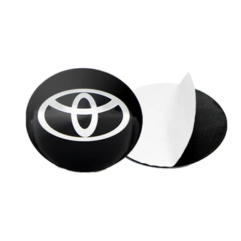 4pcs 56mm 3D Automobilių Emblema Padangų Varantys Centras Hub Bžūp Ženklelis varantys Lipdukas Lipdukas Už Toyotas Corolla Yaris Rav4 Avensis Auris Camry