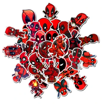 Disney 35pcs Superhero Deadpool Grafiti Lipdukai Sprogimo Stiliaus Mados Asmenybės Lagaminą Gitara Animacinių filmų Lipdukai
