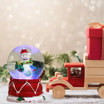 Crystal Sniego Pasaulyje Sniego Stiklo Kamuolys Amatų Namų Darbastalio Apdaila Kalėdų Kamuolys Su Sniego Naujųjų Metų Dovanos