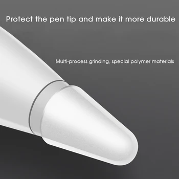 8PCS Išjungti Silikono Pakeisti Patarimas Atveju Plunksnų Apsaugine danga Odos Apple Pieštukas 1 2 Touchscreen, Stylus Pen Penpoint Raštas