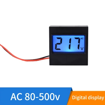 AC 80-500V LCD Digital Voltmeter voltmetras Volt Priemonė Priemonė 2 Laidai Backlight Ekranas 110V, 220V, 