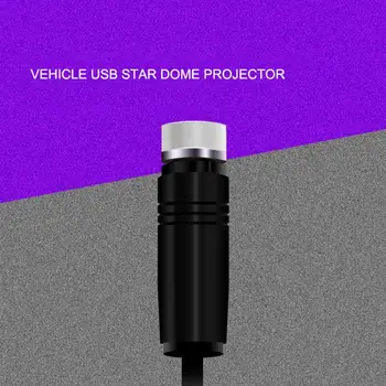 USB Stogo apdaila Lempa Automobilio Salono Lempa Atmosfera Žvaigždžių Projekcija Šviesos Dangaus Žibintas Naktį Žvaigždėtą Su Lempa, Automobilis Sukasi D0F9