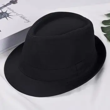 Naujas Mados Vintage Hat vyriški Laisvalaikio Britų Džiazo Hat, Black Top Hat Etape Skrybėlę nuo Saulės, Lauko Skrybėlę