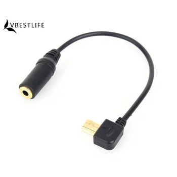VLIFE Mini USB Vyrų ir 3,5 mm Lizdas Moterų Mikrofono Adapterio Perdavimo Kabelį, Laidą GoPro Hero 3 3+ 4 Sporto Skaitmeninis Fotoaparatas
