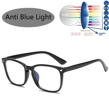 1PC Blokavimo Išmaniųjų Telefonų Len Skaidrus Anti Blue Ray Kompiuterinių Žaidimų Stiklai Anti UV spindulių ir Mėlynos Šviesos Sustabdyti Eyewears Priedai