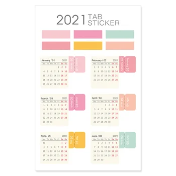 Fromthenon 2021 Kalendoriaus Lapelį Lipdukai 18 Mėnesių Mėnesio Indekso Lipdukai Planuotojas Sąsiuvinis Planuoti Darbotvarkę Dekoratyvinis Raštinės Reikmenys