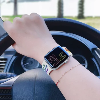 Pasididžiavimas Edition Diržu, apple watch band 44mm 40mm 42mm 38mm silikono už iwatch apyrankė 